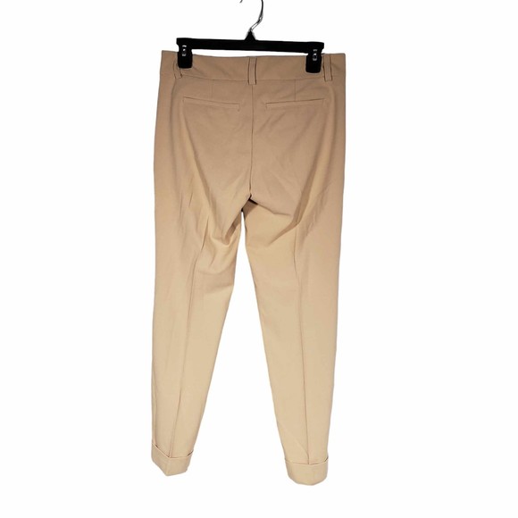 The Savile Row Co. London size 2 Tan Polyester Spandex Cuffed Slacks - Picture 3 of 7